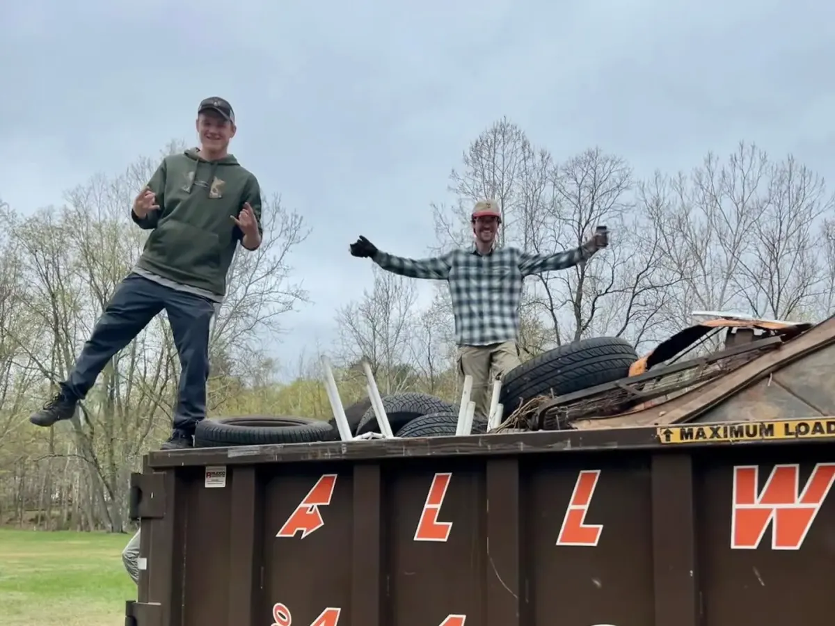 Volunteers participating in the Farmington River Cleanup